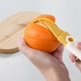 thumbnail image 3 of Food Safe Peeling Device ABS Fruit Skin Remover with Stainless SteelB1adeTool, 3 of 20