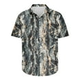 thumbnail image 5 of AHTJRT Stylish Men's Camouflage Print Button Down Short Sleeve Shirt Multicolor M, 5 of 5