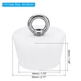 thumbnail image 2 of Uxcell Silicone Rubber Tapered Plug 44 to 55mm Solid Bathtub Bungs Stopper with Ring White 2 Pieces, 2 of 5