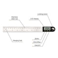 thumbnail image 2 of 200mm Digital Protractor Inclinometer Electronic Angle Gauge Stainless Steel Angle Ruler Goniometer Electronic Protractor ,Woodworking Protractor, 2 of 6
