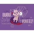 thumbnail image 2 of Girl's DC League of Super-Pets I am Lulu and I Said Kneel Cartoon  Graphic Tee Purple Berry X Large, 2 of 4