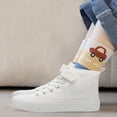 thumbnail image 6 of Kids Fashion Canvas Sneakers High Top Hook-And-Loop Adjustable Shoes, Breathable Casual Tennis Sneakers Outdoor Shoes for Toddler Little Big Boys Girls, 6 of 7