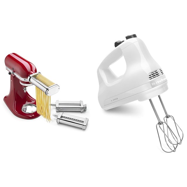 Accesorio para enrollar y cortar pasta y batidora de mano KitchenAid