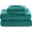 Turquoise, variant on Elegant Comfort Soft 4-Piece Velvet Plush Flannel Sheet Set - Quality - Cozy Warm, Anti-Static, Non Pilling Fuzzy Velvet Flannel Fleece Deep Pocket Sheet Set - Full, Turquoise
