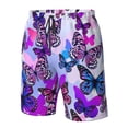 thumbnail image 2 of Yiaed Flying Butterflies Print Men's Swim Trunks with Lining Quick Dry Sports Shorts Beach Shorts Boardshorts-XX-Large, 2 of 5