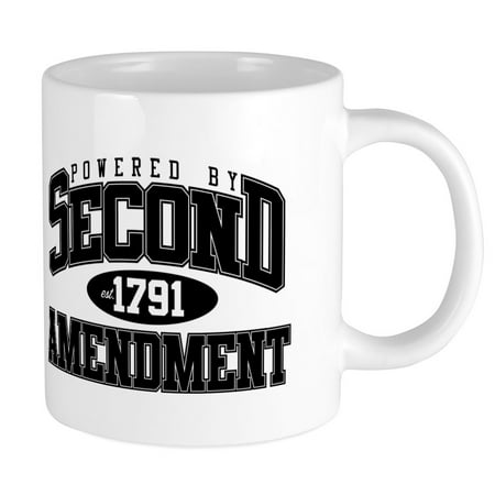 

CafePress - Powered By Second Amendment - 20 oz Ceramic Mega Mug