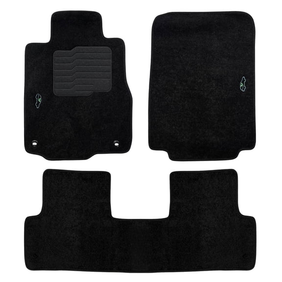Carpet Floor Mats Custom Fit for 2012 to 2016 Honda CR-V with Anti Slip Heel Pad and Safety Locks - ecoMats