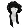 thumbnail image 1 of Satin Bonnet Skin-friendly Wear Resistant Imitation Silk Braid Sleeping Bonnet Cap for Home, 1 of 10