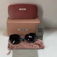 thumbnail image 1 of Miu Miu woman’s sunglasses smu 06TTMY-5D1 cat eye made in Italy, 1 of 6