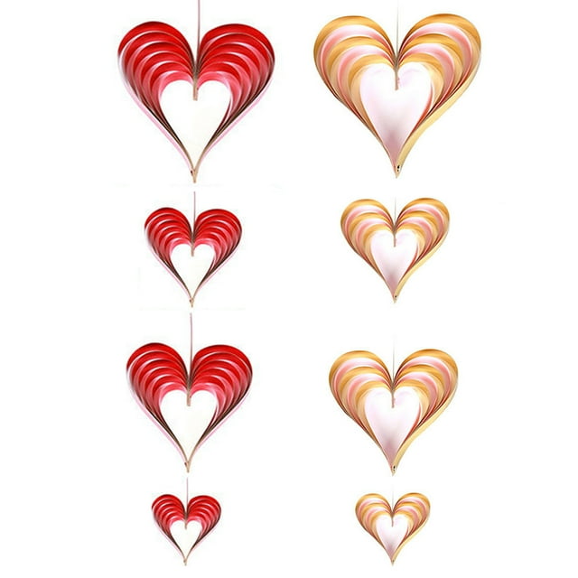 3D Valentine's Day Hanging Decorations Valentine's Day Hanging Vortex, Valentine's Day Hanging Decorations Valentine's Day Decorations, Valentine's Day Decorations