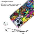 thumbnail image 3 of Trippy Psychedelic Case for iPhone 14 Pro,Aesthetic Art Design TPU Bumper Cover Case, 3 of 6