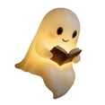 thumbnail image 2 of Lámpara de lectura fantasma con forma de libro, decoración de Halloween, luz nocturna LED novedosa para repisa, estudio, habitación de granja, adorno., 2 of 8