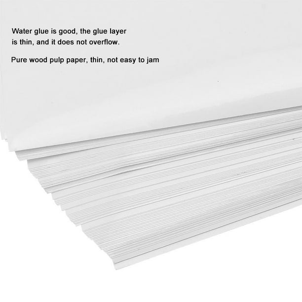 10 FEUILLES DE papier autocollant auto-adhésif blanc imprimable