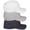 3 Pack - Charcoal,Light Grey,White, variant on Daxton Premium Mid Profile Hat Semi Curved Visor Structured Cap 3 Pack - Black,Black,Black