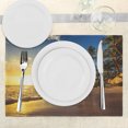 thumbnail image 3 of Ambesonne Colorful Place Mats Set of 4, Exotic Beach Sunset, Standard Size, Multicolor, 3 of 6