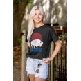 thumbnail image 4 of Vintage Patriotic American Buffalo Plus Size Crewneck Graphic Tee Shirt Brisco Brands 2X, 4 of 6