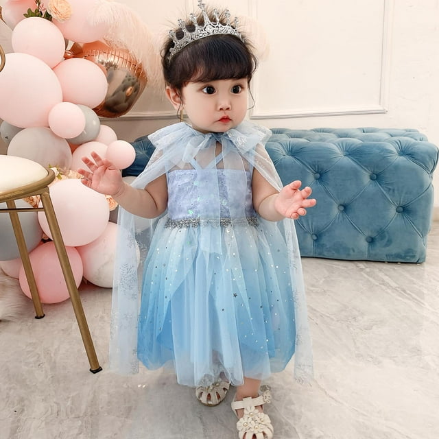 Robe Déguisement pour Bébé Fille Tout-Petit Tenue de Fête d'Anniversaire