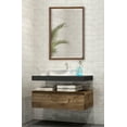 thumbnail image 4 of Kate and Laurel Calter Framed Wall Mirror, 25.5x37.5, Walnut Brown, 4 of 7
