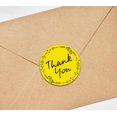 thumbnail image 4 of Darling Souvenir 1.6 Inches Round Rose Hand Draw Floral Wreath Yellow Thank You Stickers-45 Pcs, 4 of 4