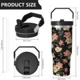 thumbnail image 4 of 30 Oz Tumbler Paisley Tumbler with Lid and Straw, Birthday Gift Cup for Friend Women Men Coffee Travel Mug Thanksgiving Day Halloween Christmas Gift Water Bottle, 4 of 7