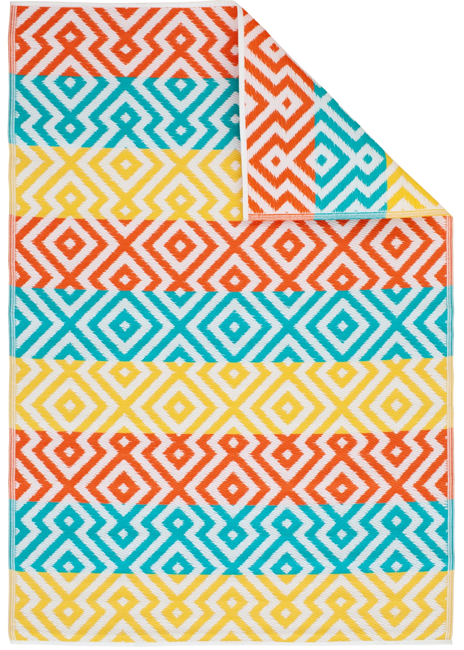 Mainstays 5' x 7' Multicolor Geometric Olefin Outdoor Rug