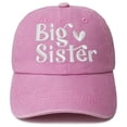 thumbnail image 2 of LIIPEE Girls Boys Baseball Hats Summer Fashion Letter Embroidery Wide Brim Protection Visor Cap Hop Caps Girls Leisure Beach Sunscreen Sunshade Hat,Pink,One Size, 2 of 5
