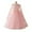 Pink, variant on LWavelet Princess Lace Long Sleeve Girls Pageant Dresses Kids Prom Puffy Tulle Ball Gown Girl Dress For Party
