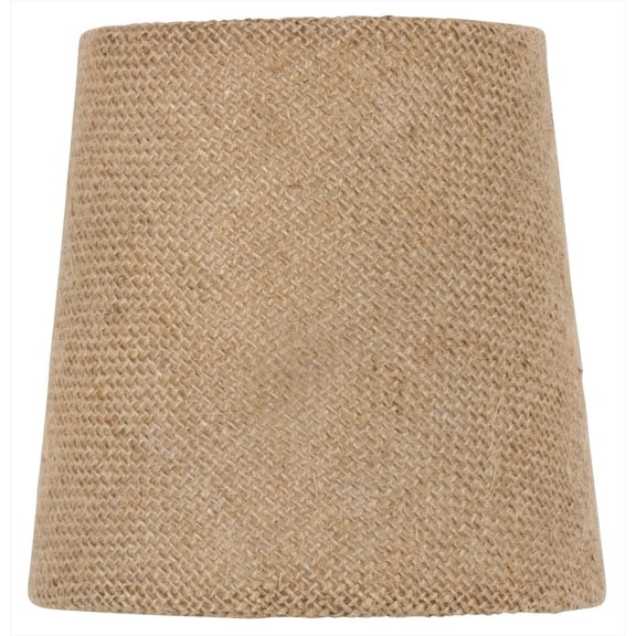 5 Inch Set of 2 Burlap Drum Chandelier Shade English Barrel Natural Burlap