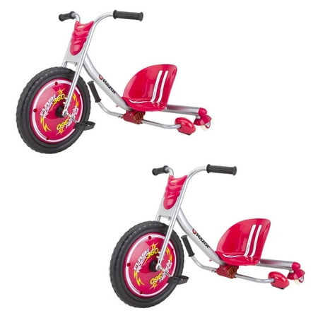 Razor 20036559 Flash Rider 360 Drifting Trike Ride-On Tricycle, Red (2 (Razor Rip Rider 360 Best Price)