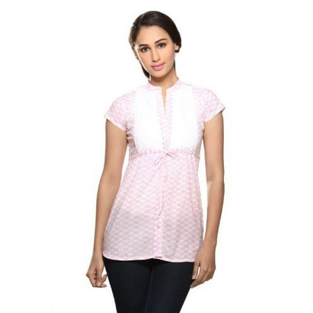 - In-sattva Women's Yoke Pintuck Kurti
