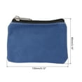 thumbnail image 2 of Uxcell Coin Purse Pouch Adult Change Purses Small Organizer Bags Zipper 3.15" x 5.12", Dark Blue, 2 of 5