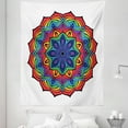 thumbnail image 1 of Rainbow Mandala Tapestry, Composition of Thriving Exotic Spring Flower in Oriental Mandala Design, Fabric Wall Hanging Decor for Bedroom Living Room Dorm, 5 Sizes, Multicolor, by Ambesonne, 1 of 1