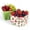 Green, variant on Orrhomi 2 Pack Ceramic Berry Basket Set - 4.7 Inch Cherry &  Dark Red Fruit Colander Bowls with Drain Holes - Farmhouse Summer Stylish Baskets for Washing Storing Berries, Kitchen Decor