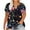Black, variant on sovlvnd Women's Plus Size Loose Print Color Casual Short-Sleeved V-Neck Top Womens Comfy Tee Over Size Lightweight tunic Blouse Fashion Top XL-5XL