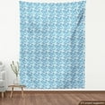 thumbnail image 3 of Ambesonne Blue Fabric by the Yard Upholstery, Hand Drawn Circles Cells, 10 Yards, Blue Pale Blue, 3 of 4