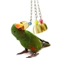 thumbnail image 3 of Flmtop Parrot Metal Bells Sound Pigeon Parakeet Swing Cage Birds Chains Hanging Toys Random Color, 3 of 6