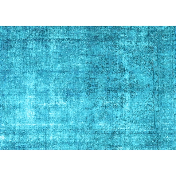 Ahgly Company Indoor Rectangle Persian Light Blue Bohemian Area Rugs, 2' x 4'