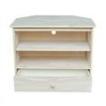 thumbnail image 3 of International Concepts Solid Wood Unfinished Mission Corner TV Stand, 3 of 17