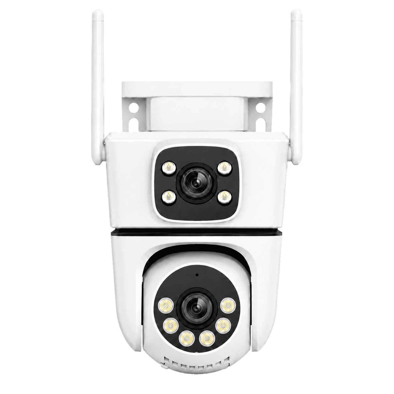 LIANANVISIA Outdoor Dual-Lens WiFi Security Camera, 2K/3MP PTZ, AI Human Detection, Auto Tracking, Color Night Vision, Two-Way Audio, IP66 Waterproof, 24/7 Recording, Type-C Power