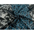 thumbnail image 3 of Blue/Gray Bird Floral Print Crepe, Fabric By the Yard, 3 of 5