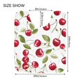 thumbnail image 3 of Toilet Rug Set Non-Slip Bathroom Rugs Soft Plush Machine Washable Contour Bath Mat Beautiful Cherry Fruits 24x20/24x16, 3 of 9