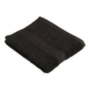 Mainstays Basic Hand Towel, Soft 100% Cotton and highly absorbent Hand Towel, Black
