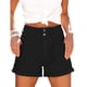 thumbnail image 1 of Pantalones cortos de verano de cintura alta,Pantalones cortos de verano para mujer Pantalones cortos de verano casuales para mujer Pantalones cortos con bolsillos de cintura alta Estándares líderes en la industria, 1 of 2