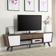 thumbnail image 3 of Alvin 2-door Engineered Wood 74-inch TV Stand Dark Walnut, 3 of 3