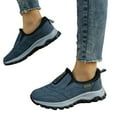 thumbnail image 3 of Xiaoxatg Women's Casual Shoes Large Size Outdoor Walking On Soft Soled Stylish Footwear Designed for All Seasons 6.5 Blue, 3 of 8