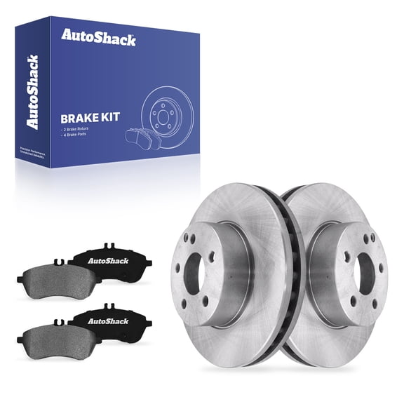AutoShack Front Vented Brake Rotors   Ceramic Pads 6-PC Brake Kit Replacement for 2008-2012 Mercedes-Benz C300 2011-2015 Mercedes-Benz C250 11.62" (295.2 mm)