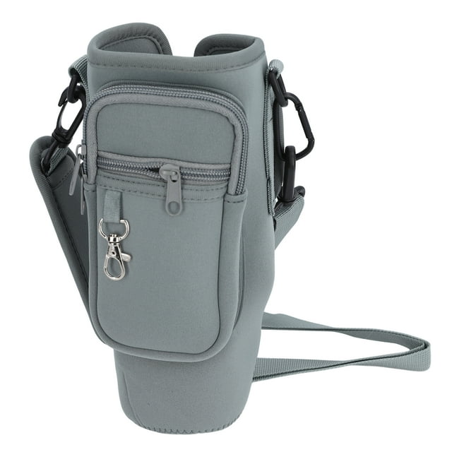 Bolsa de Botella de Agua, Soporte antideslizante de la Taza Silicona Manija de Bolsillo de Bolsillo de Bolsillo Banda de Elástica Ligera para 30 ozcas para acampar los viajes de