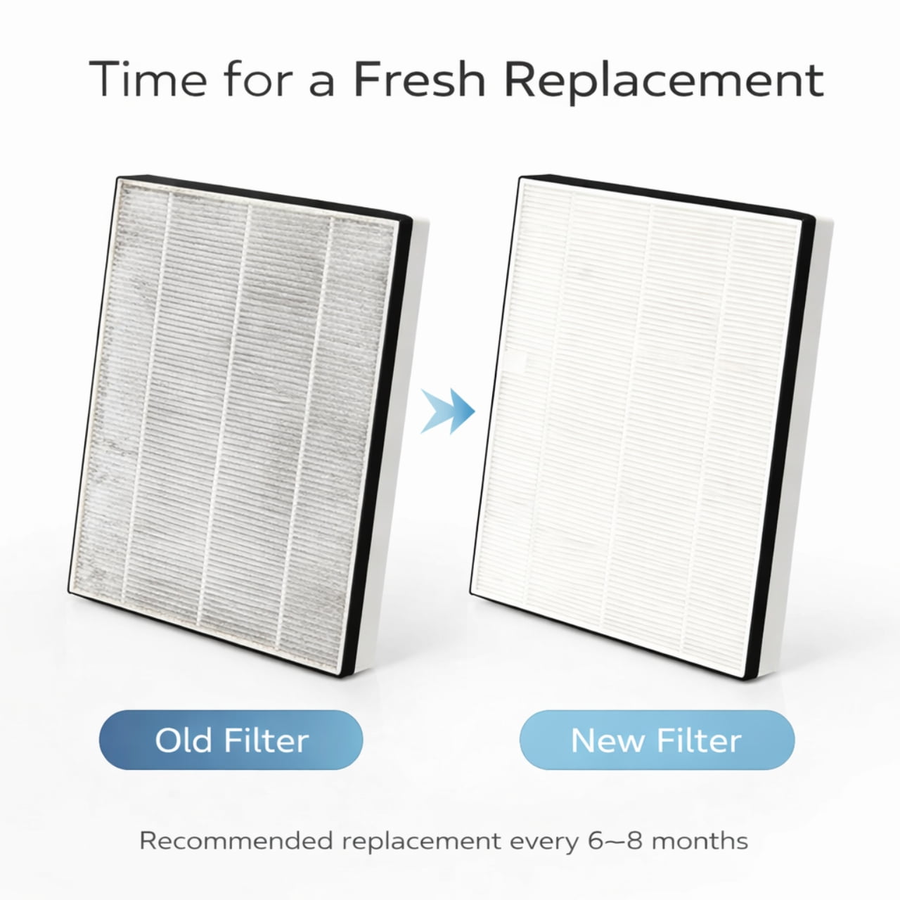 Nispira HEPA Filter for IKEA STARKVIND Air Purifier Table Replacement, 1 Pack