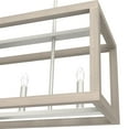 thumbnail image 4 of Hunter - Squire Manor 5-light Brushed Nickel, Extra Large Chandelier, Dimmable, Modern Style, Linear Shaped, for Bedrooms, Dining, Living Rooms - 19091, 4 of 10