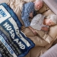 thumbnail image 4 of Husband Gifts, Gifts for Husband, Husband Gifts from Wife, Gifts for Him Husband Who Has Everything, Husband Birthday Gift Ideas, Anniversary Christmas Birthday Gifts for Husbands Blanket 60"X 80", 4 of 6